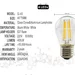 Bec LED filament incandescent Edison 4w dulie e27 lumina calda